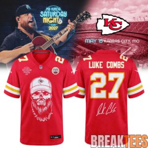 Kansas City Chiefs x Luke Combs My Kinda Saturday Night Tour 2027 Signed Jersey