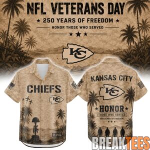 Kansas City Chiefs x Veteran 250 Years of Freedom Hawaiian Shirt