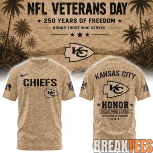 Kansas City Chiefs x Veteran 250 Years of Freedom T-Shirt