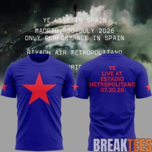 Kanye West 2026 Ye Live Concert Tour – SPAIN MADRID T-Shirt