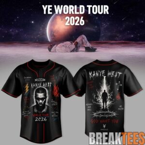 Kanye West Bully Live Concert Tour 2026 Premium 3D Baseball Jersey – Classic Edition
