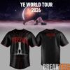 Kanye West Bully Live Concert Tour 2026 Premium 3D Baseball Jersey – Gold Edition