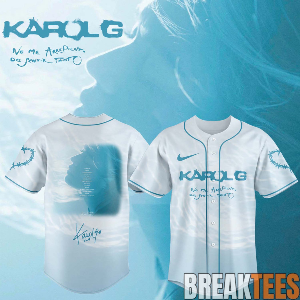 Karol G Album “NO ME ARREPIENTO DE SENTIR TANTO” Baseball Jersey Karol G Album “NO ME ARREPIENTO DE SENTIR TANTO” Baseball Jersey
