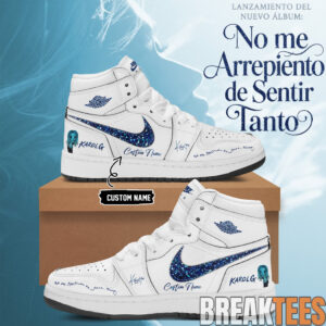Karol G Album NO ME ARREPIENTO DE SENTIR TANTO Limited Edition Signature Air Jordan 1 Shoes 2.jpg