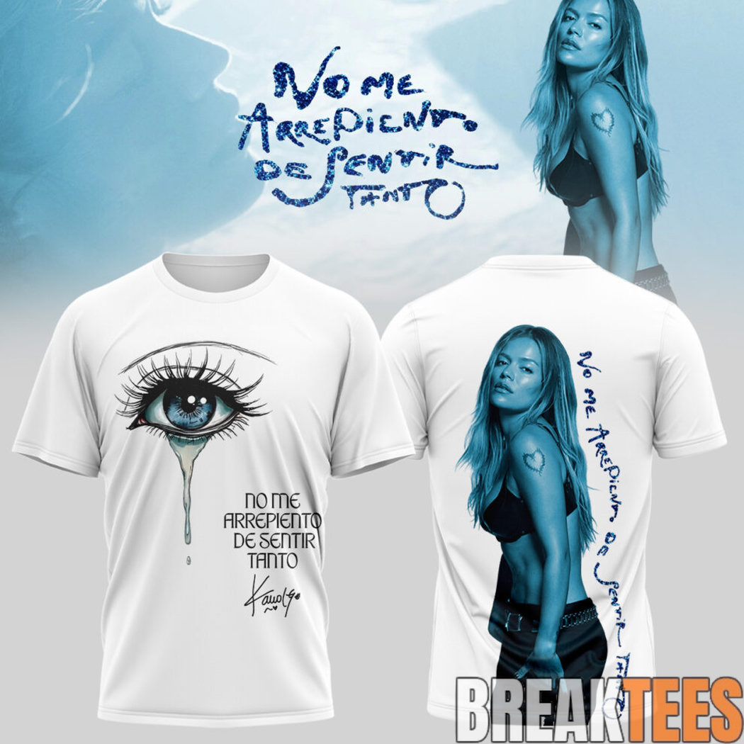 Karol G Album “NO ME ARREPIENTO DE SENTIR TANTO” Limited Edition Signature T-Shirt Karol G Album “NO ME ARREPIENTO DE SENTIR TANTO” Limited Edition Signature T-Shirt
