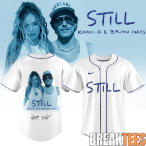 Karol G & Bruno Mars “STILL” Limited Edition Signature Baseball Jersey 1 Karol G Bruno Mars STILL Limited Edition Signature Baseball Jersey 2.jpg