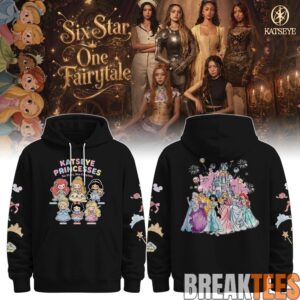 Katseye Six Star One Fairytale Black Hoodie for EYEKONS