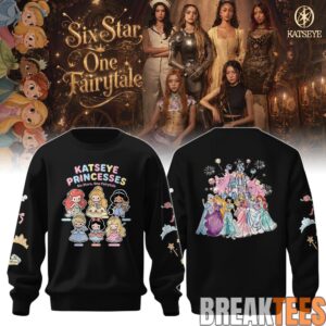 Katseye Six Star One Fairytale Black Sweatshirt for EYEKONS