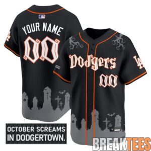 LA Dodgers 'Halloween Edition' Premier Custom Baseball Jersey