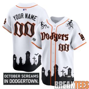 LA Dodgers 'Halloween Edition' Premier Custom Baseball Jersey 1