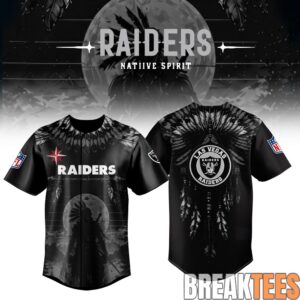Las Vegas Raiders Native Spirit Heritage 2026 Baseball Jersey
