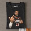 LeBron James 76ers Blue Jersey Funny Tee