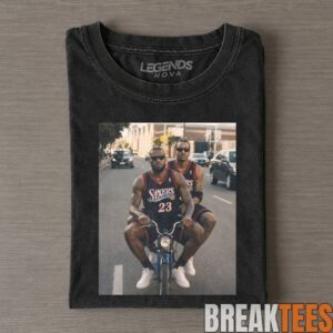 LeBron James & Allen Iverson Funny Bike Tee