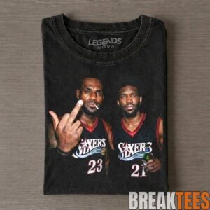 LeBron James & Embiid Philadelphia 76ers Tee