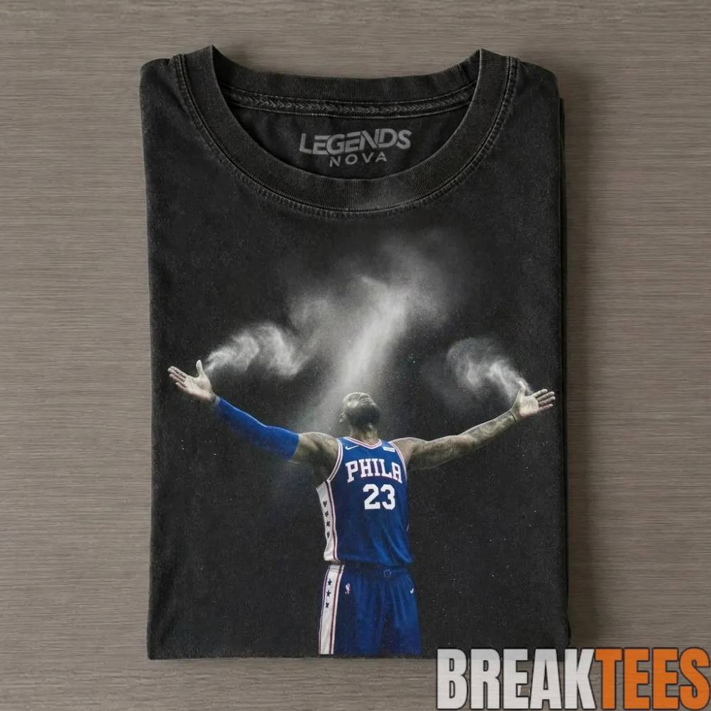 LeBron James Philadelphia 76ers Graphic T-Shirt LeBron James Philadelphia 76ers Graphic T-Shirt
