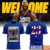 LeBron James Philadelphia 76ers In The Paint Name Red Shirt