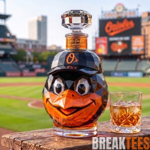 Let’s Go O’s! 125th Anniversary Oriole Bird Whiskey Bottle