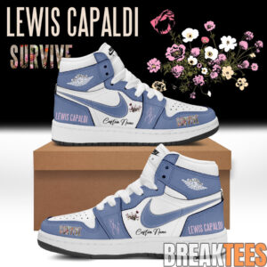 Lewis Capaldi Tour 2026 Custom Air Jordan 1 Shoes