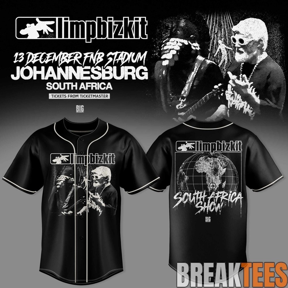 Limp Bizkit South Africa Show Special Baseball Jersey Limp Bizkit South Africa Show Special Baseball Jersey