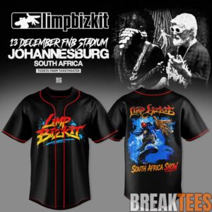 Limp Bizkit South Africa Show Special Baseball Jersey 2 Limp Bizkit South Africa Show Special Baseball Jersey 2