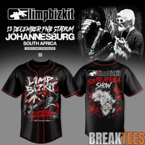 Limp Bizkit South Africa Show Special Baseball Jersey 3 Limp Bizkit South Africa Show Special Baseball Jersey 3
