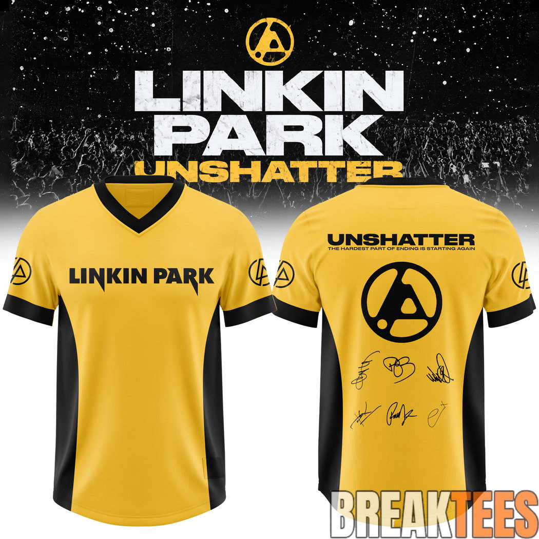 Linkin Park Unshatter Classic Football Jersey Linkin Park Unshatter Classic Football Jersey
