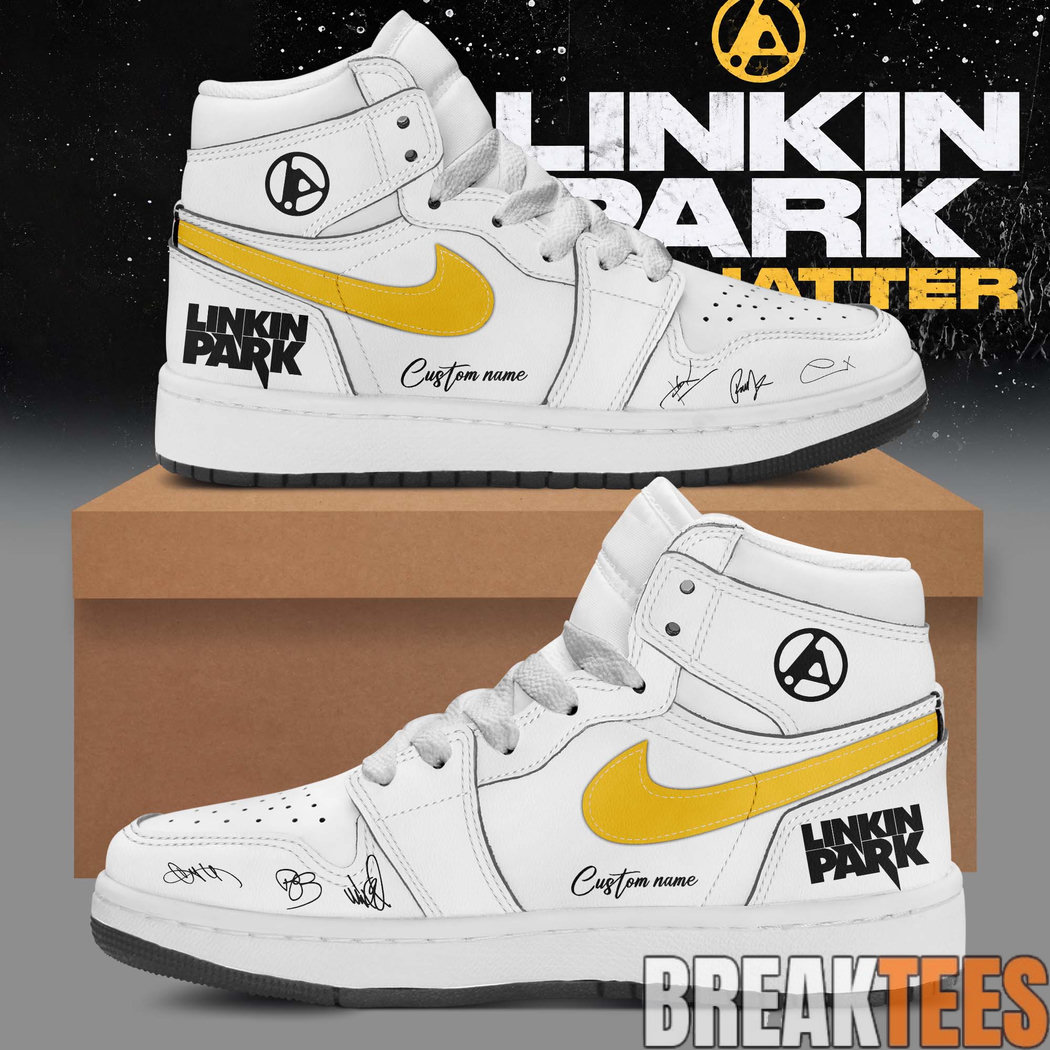 Linkin Park Unshatter Premium Air Jordan 1 Sneaker – Custom Linkin Park Unshatter Premium Air Jordan 1 Sneaker – Custom