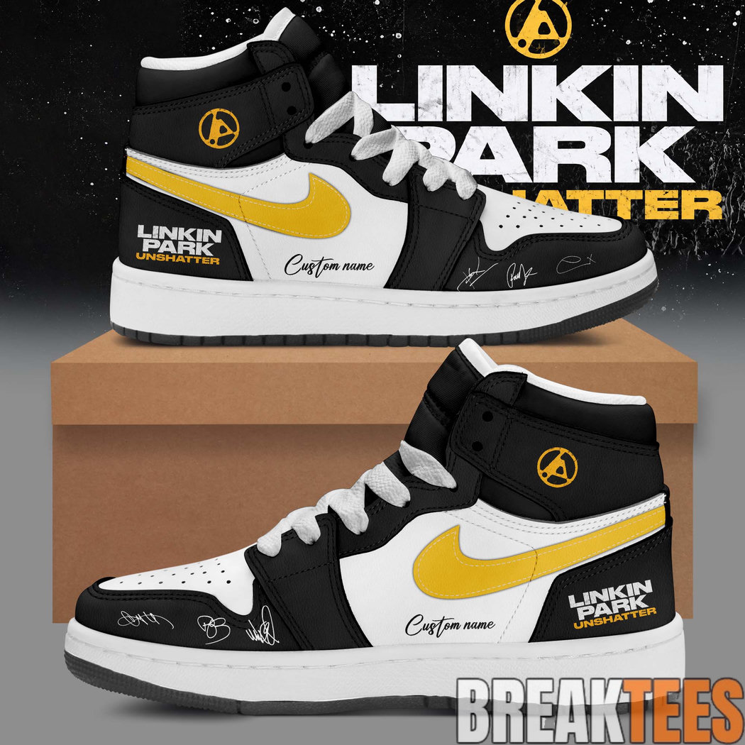 Linkin Park Unshatter Premium Air Jordan 1 Sneaker – Custom Linkin Park Unshatter Premium Air Jordan 1 Sneaker – Custom