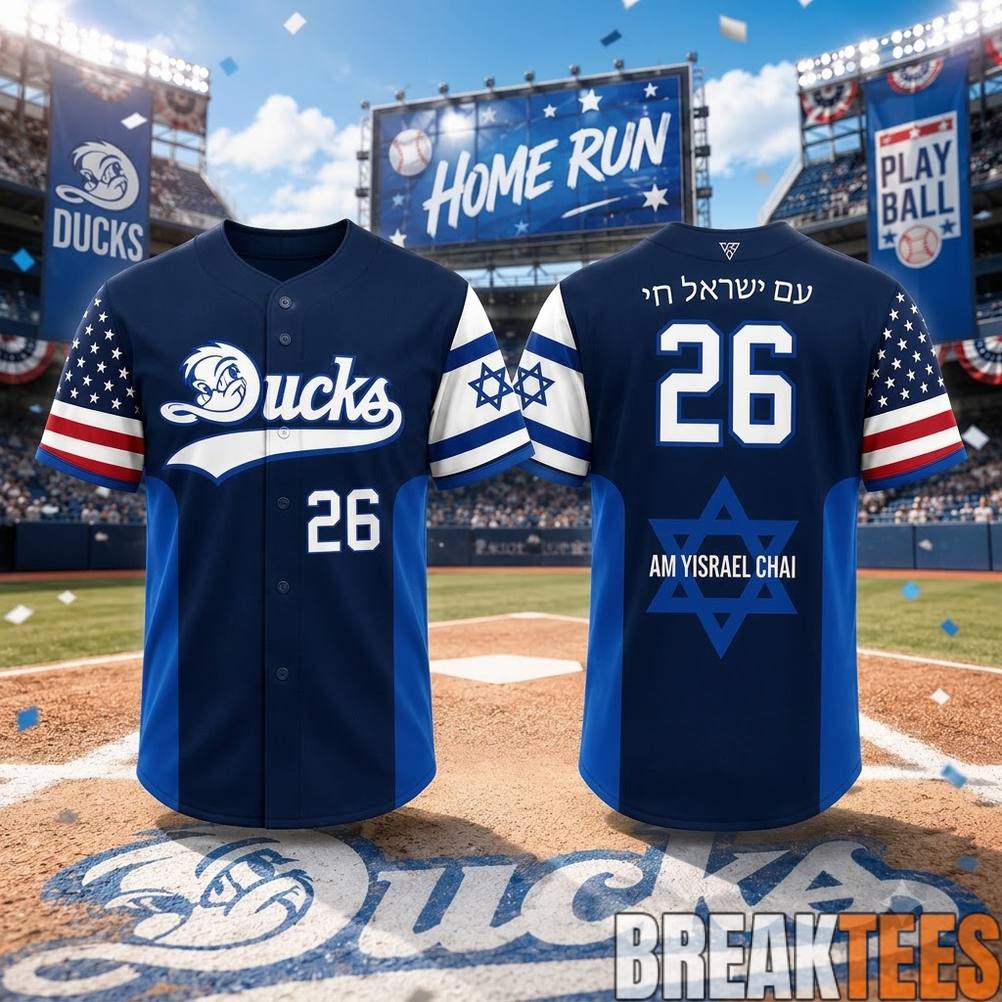 Long Island Ducks Jewish Heritage Night Baseball Jersey Long Island Ducks Jewish Heritage Night Baseball Jersey