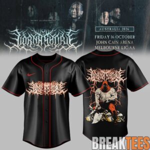 Lorna Shore Australia & New Zealand Tour 2026 Baseball Jersey 1 Lorna Shore Australia & New Zealand Tour 2026 Baseball Jersey 1
