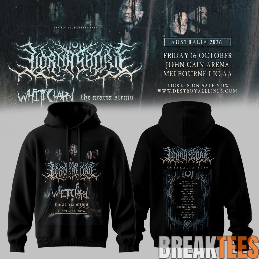 Lorna Shore Australia & New Zealand Tour 2026 Hoodie Lorna Shore Australia & New Zealand Tour 2026 Hoodie
