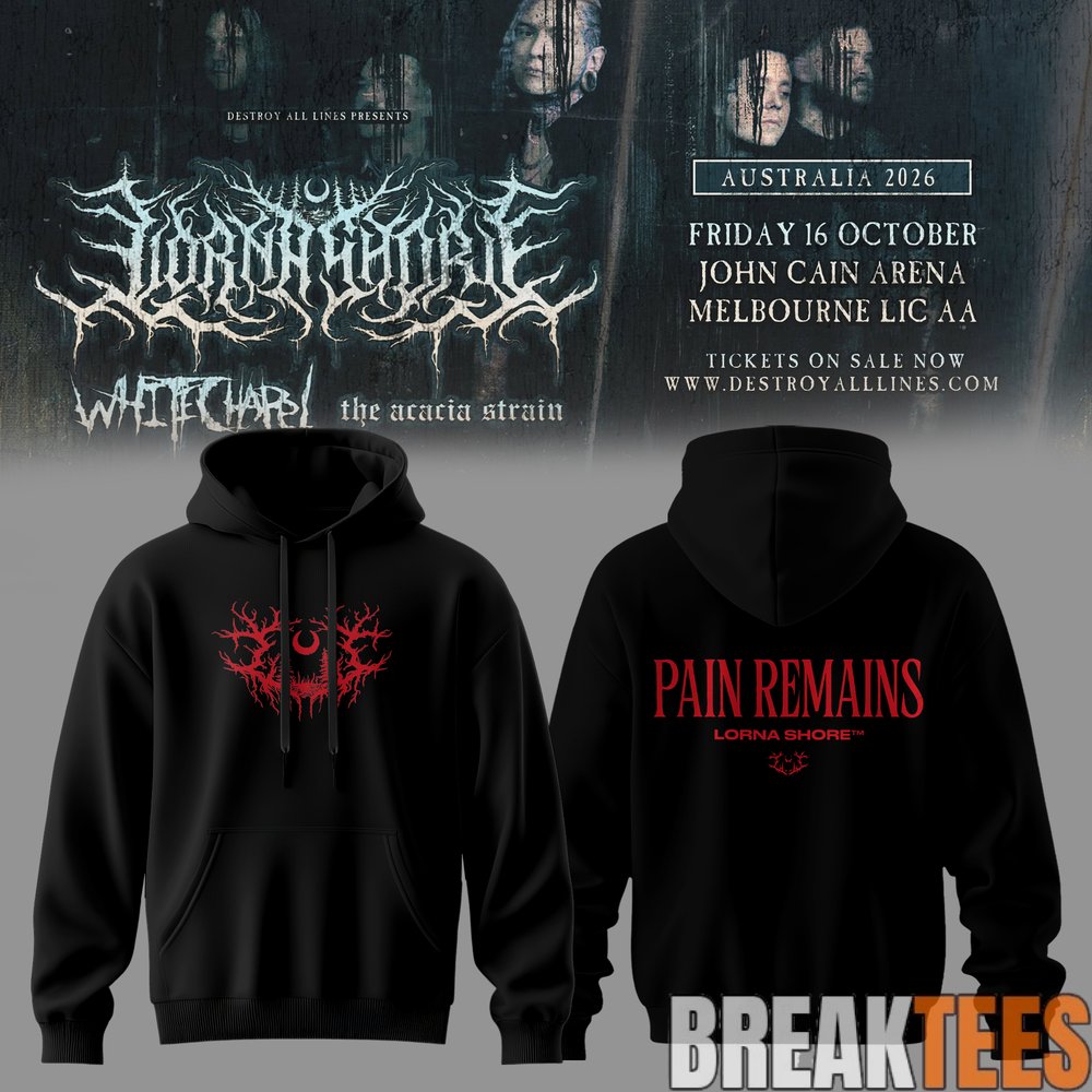 Lorna Shore Australia & New Zealand Tour 2026 Hoodie Lorna Shore Australia & New Zealand Tour 2026 Hoodie