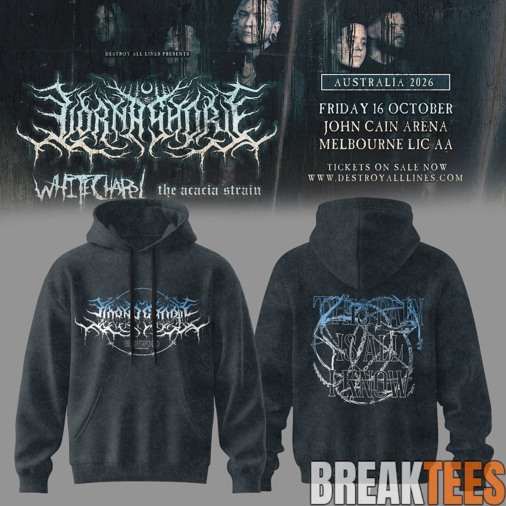 Lorna Shore Australia & New Zealand Tour 2026 Hoodie Lorna Shore Australia & New Zealand Tour 2026 Hoodie