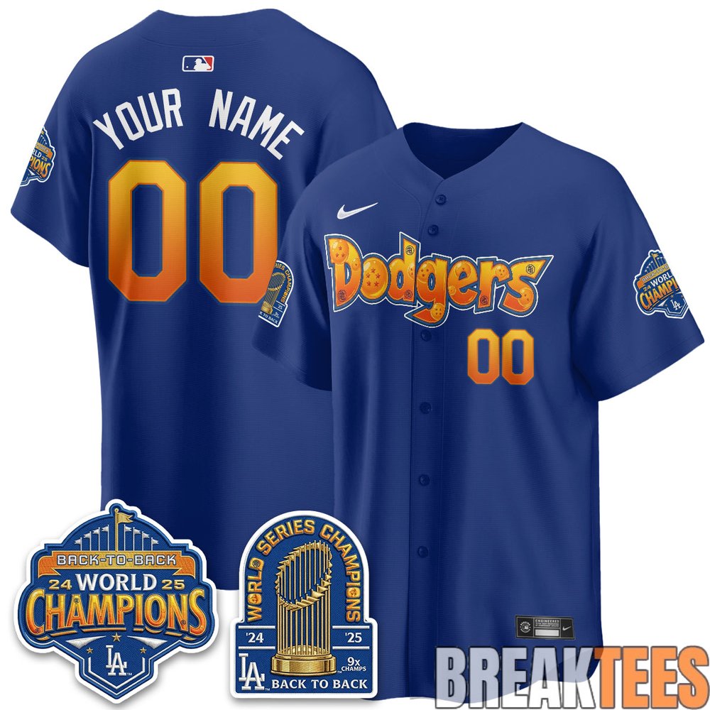 Los Angeles Dodgers x Dragon Balls Night 2026 Custom Baseball Jersey Los Angeles Dodgers x Dragon Balls Night 2026 Custom Baseball Jersey