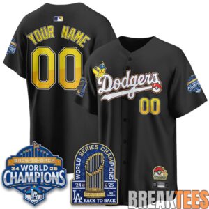 Los Angeles Dodgers x Pokémon 2026 Custom Baseball Jersey 1 Los Angeles Dodgers x Pokémon 2026 Custom Baseball Jersey 1