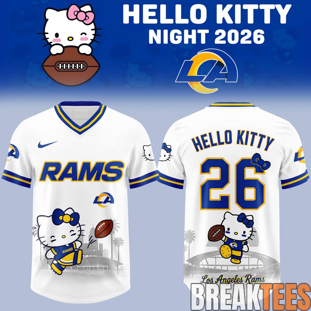 Los Angeles Rams x Hello Kitty Special New 2026 Football Jersey Los Angeles Rams x Hello Kitty Special New 2026 Football Jersey