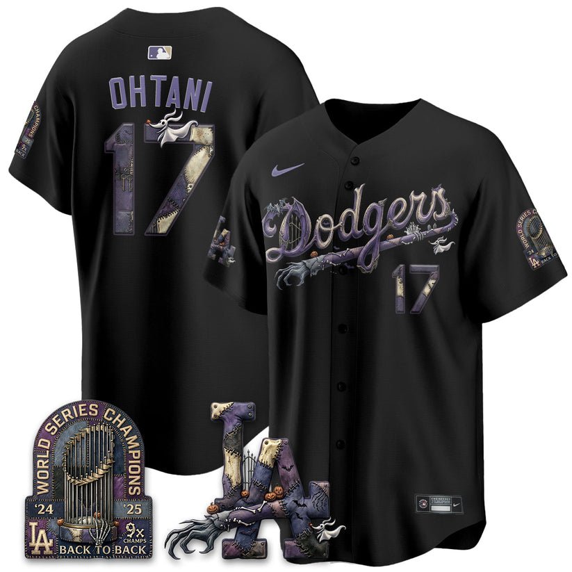 Los Angeles Dodgers Nightmare Halloween Edition Baseball Jersey Los Angeles Dodgers Nightmare Halloween Edition Baseball Jersey