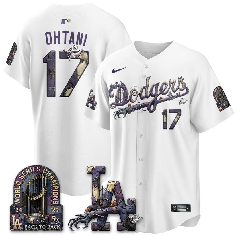 Los Angeles Dodgers Nightmare Halloween Edition Baseball Jersey Los Angeles Dodgers Nightmare Halloween Edition Baseball Jersey