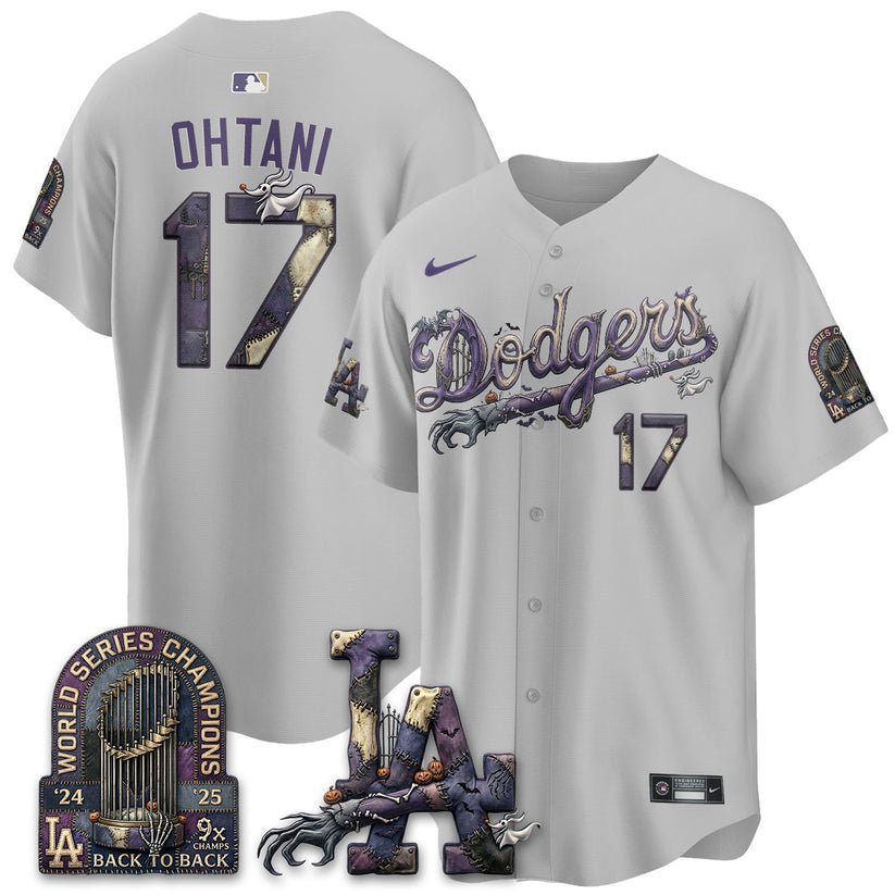 Los Angeles Dodgers Nightmare Halloween Edition Baseball Jersey Los Angeles Dodgers Nightmare Halloween Edition Baseball Jersey