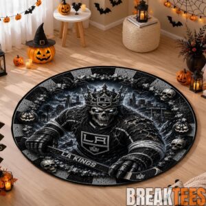 Los Angeles Kings Special Halloween Round Quilted Rug