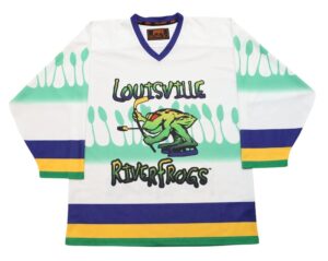 Louisville RiverFrogs 1995 White Hockey Jersey