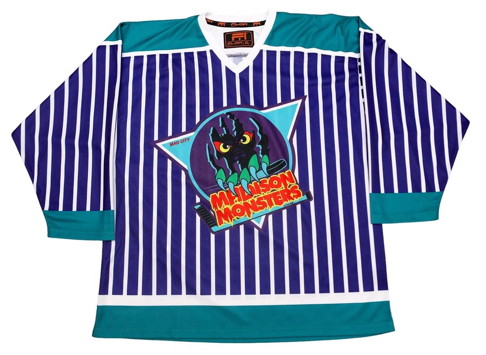 Madison Monsters Vintage Hockey Jersey Madison Monsters Vintage Hockey Jersey