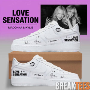 Madonna & Kylie Love Sensation Custom Air Force 1 Shoes
