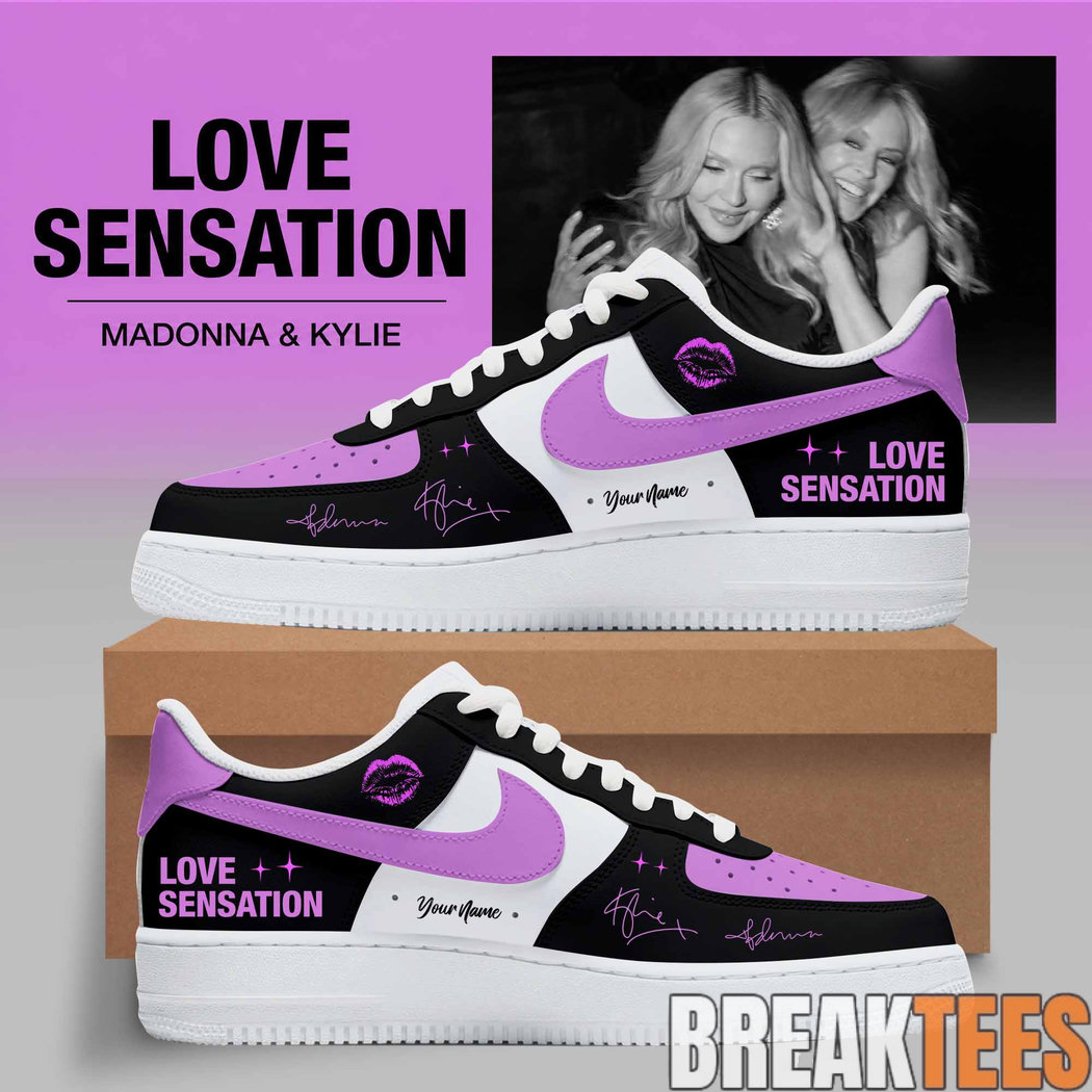 Madonna & Kylie Love Sensation Custom Air Force 1 Shoes Madonna & Kylie Love Sensation Custom Air Force 1 Shoes