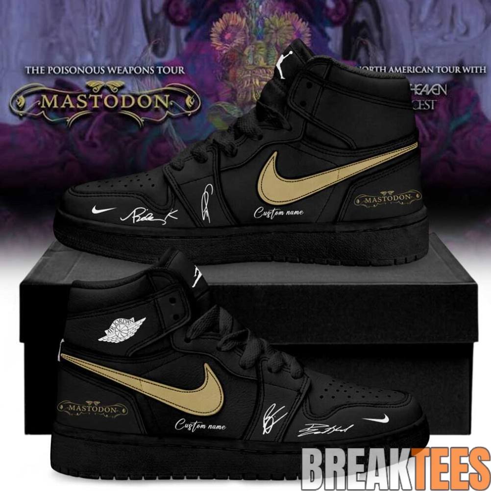 Mastodon Poisonous Weapons Tour 2026 Custom Air Jordan 1 Shoes Mastodon Poisonous Weapons Tour 2026 Custom Air Jordan 1 Shoes
