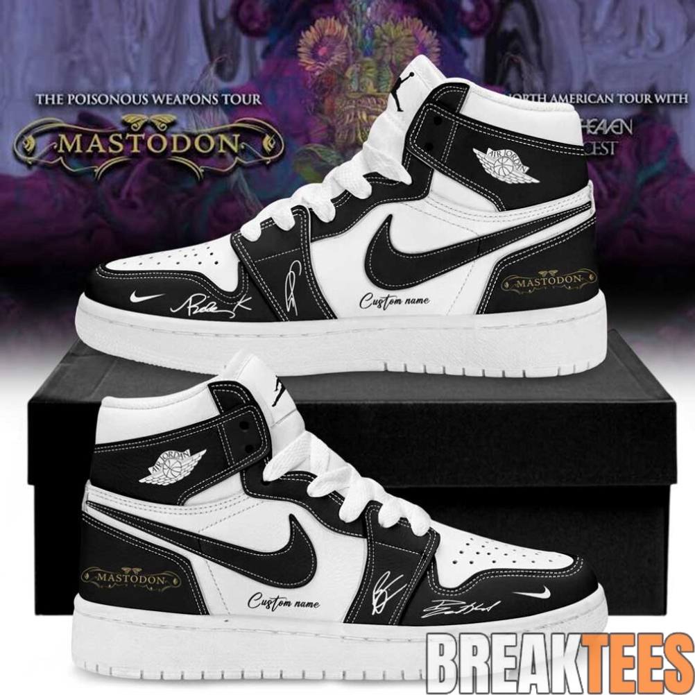 Mastodon Poisonous Weapons Tour 2026 Custom Air Jordan 1 Shoes Mastodon Poisonous Weapons Tour 2026 Custom Air Jordan 1 Shoes