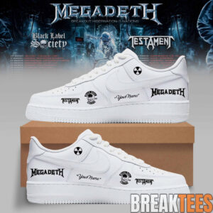 Megadeth Breakout Hibernation of the Nations Tour Custom AF1 Shoes