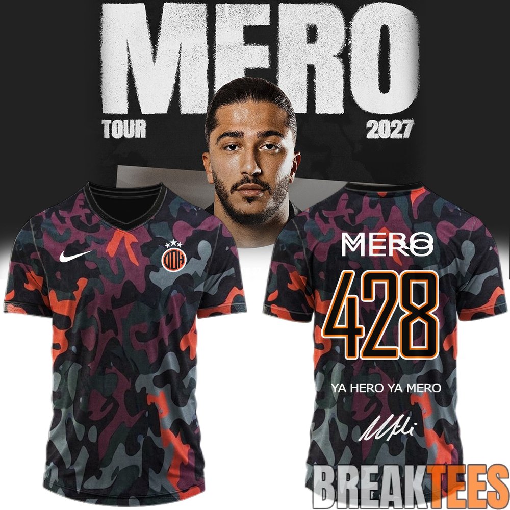 Mero “Mero Tour 2027” Limited Edition Signature Football Jersey Mero “Mero Tour 2027” Limited Edition Signature Football Jersey