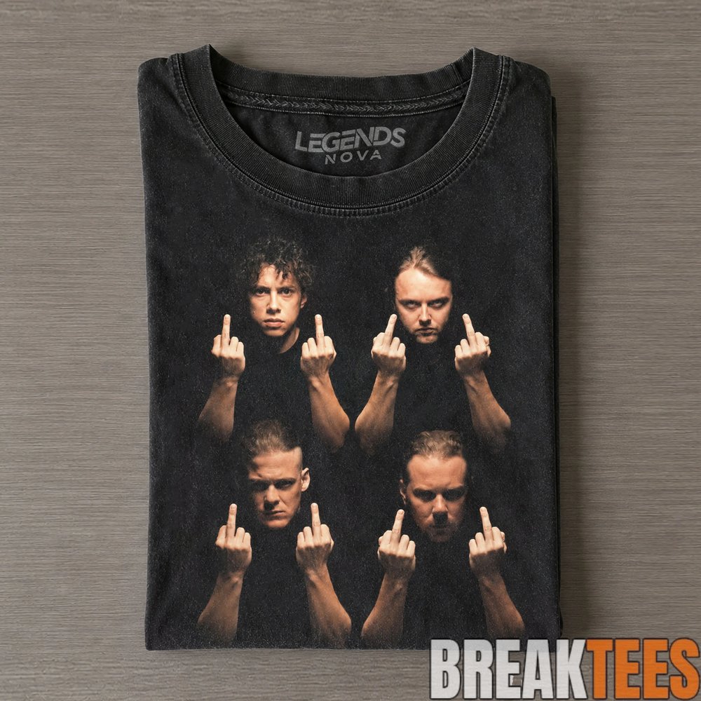Metallica Vintage Rock Band Graphic T‑Shirt Metallica Vintage Rock Band Graphic T‑Shirt