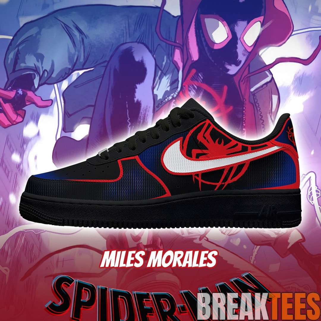 Miles Morales Spider-Man Air Force 1 Shoes Miles Morales Spider-Man Air Force 1 Shoes